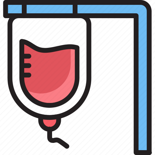 Blood, blood donation, donation, infusion, iv, saline, transfusion icon - Download on Iconfinder