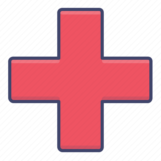 Cross, hospital, medical, pharmacy, red icon - Download on Iconfinder