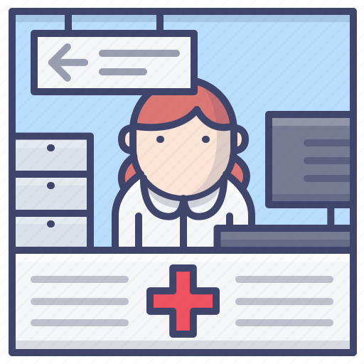 Counter, hospital, reception, service icon - Download on Iconfinder
