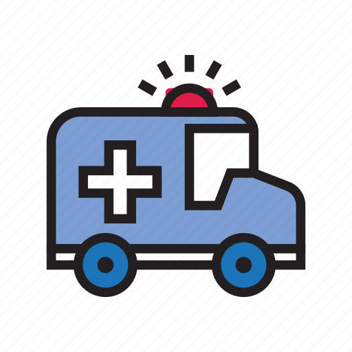 Ambulance, driver, hospital, medical, red cross, sirine, transportation icon - Download on Iconfinder