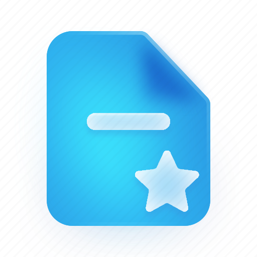 Template, document, favorite file, note, data, star, paper icon - Download on Iconfinder