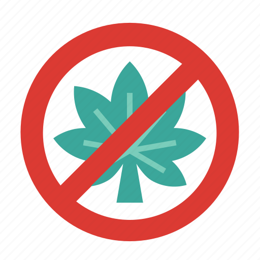 Drug, drugs, marijuana, no, prohibition, prohibited, cannabis icon - Download on Iconfinder