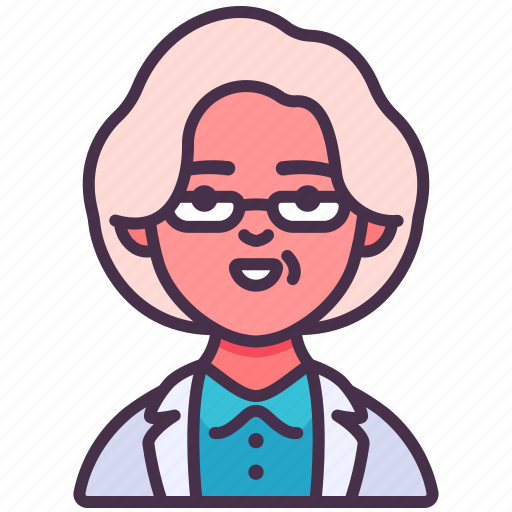 Avatar, doctor, glasses, medical, old, specialist, woman icon - Download on Iconfinder