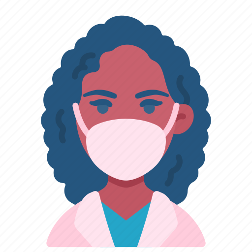 African american, coronavirus, doctor, female, hospital, mask, medical icon - Download on Iconfinder