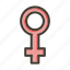 female symbol, gender, girl, women, sign 