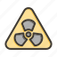 radiation zone, caution, dangerous, warning sign, alert 