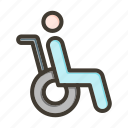 disabled person, wheelchair, handicap, men, people