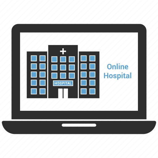 Hospital, hospital laptop, hospital records, hospital website icon - Download on Iconfinder
