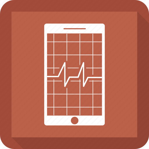Analytics, diagram, ecg, ekg, medicine, mobile, pulse icon - Download on Iconfinder