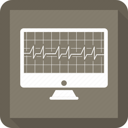 Cardiograph, ekg, heartbeat, monitor icon - Download on Iconfinder