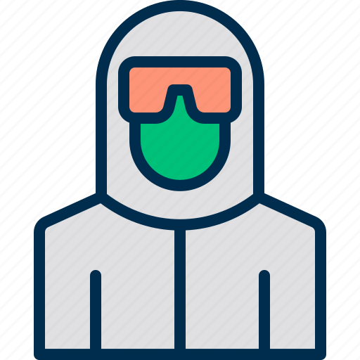 Avatar, doctor, glass, hazmat, mask, people, suit icon - Download on Iconfinder