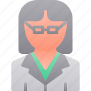 avatar, doctor, female, glass, healthcare, people, physician
