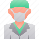 avatar, doctor, mask, medical, people, suit, surgeon