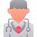 avatar, doctor, male, medical, people, sthethoscope, suit