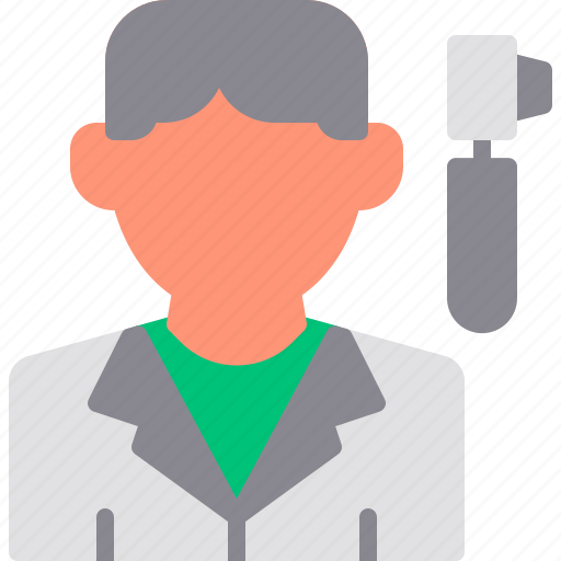 Audiologist, avatar, diagnosis, doctor, ear, otoscope, people icon - Download on Iconfinder