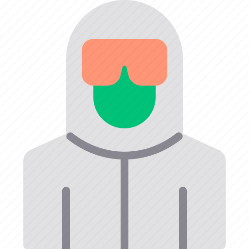 Avatar, doctor, glass, hazmat, mask, people, suit icon - Download on Iconfinder