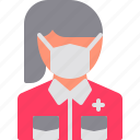 avatar, healthcare, mask, medical, nurse, paramedic, people