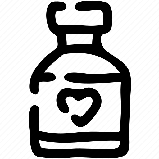 Bottle, doctor, drugs, health, heart, medicine, pills icon - Download on Iconfinder