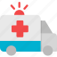 ambulance, healthcare, medical, transportation, vechile, automobile 