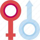 gender, sex, male, and, female, symbol, shapes, symbols