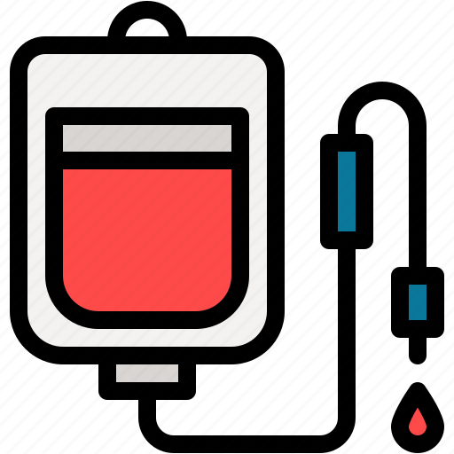 Blood, bag, donation, dripper, healthcare, and, medical icon - Download on Iconfinder