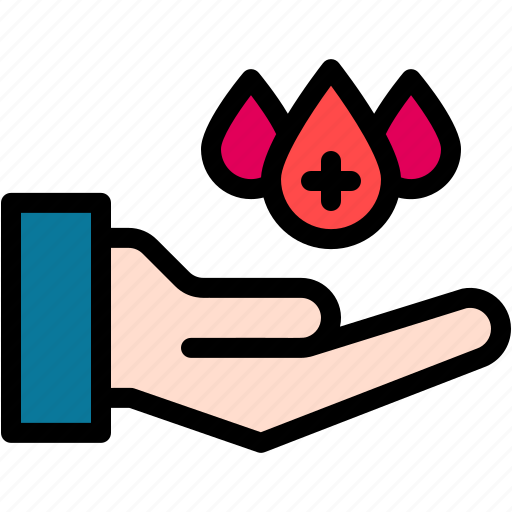 Blood, donation, hand, drop, transfusion icon - Download on Iconfinder