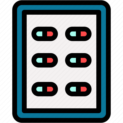 Blister, pack, pills, capsule, medication icon - Download on Iconfinder