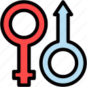 gender, sex, male, and, female, symbol, shapes, symbols