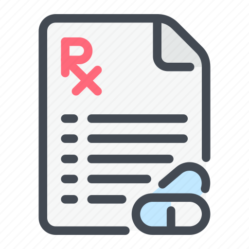 Document, drugs, list, medical, pills, recipe, rx icon - Download on Iconfinder