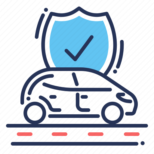 Car insurance, road, safety, shield icon - Download on Iconfinder
