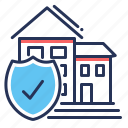 home insurance, house, safe, shield