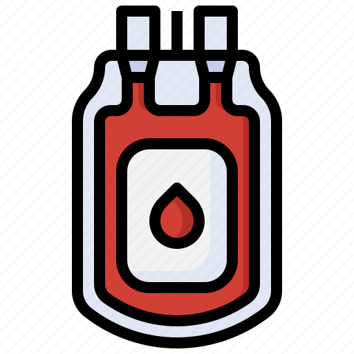 Blood, bag, healthcare, medical, transfusion, donation icon - Download on Iconfinder