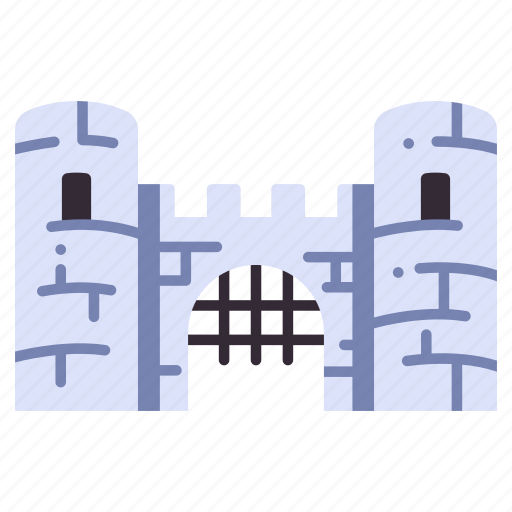 Medieval, building, stone, ancient, architecture, gate, castle icon - Download on Iconfinder