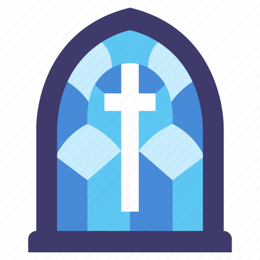 Old, medieval, stained, church, glass, window, cathedral icon - Download on Iconfinder