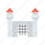gate, entrance, fences, door, castle 