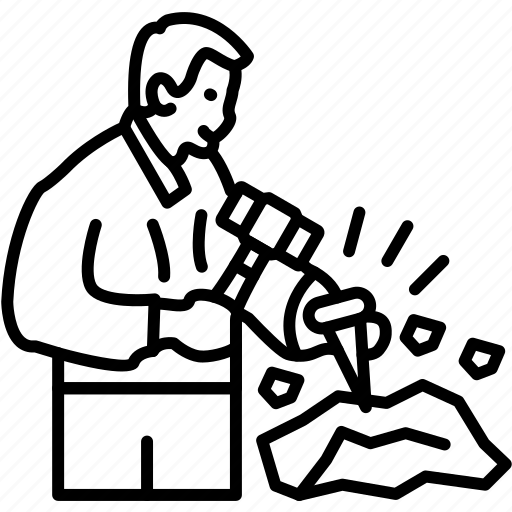 Stonecutter, medieval, mason, craftsman, sculptor, worker, rock icon - Download on Iconfinder