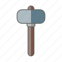 construction, hammer, medieval, soldier, tool, warrior, weapon
