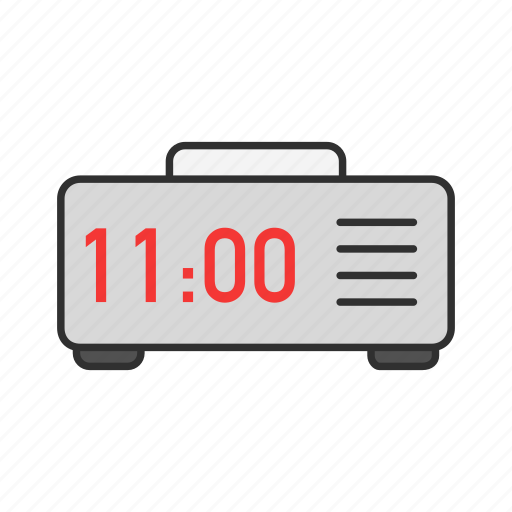 Alarm clock, clock, digital clock, watch icon - Download on Iconfinder