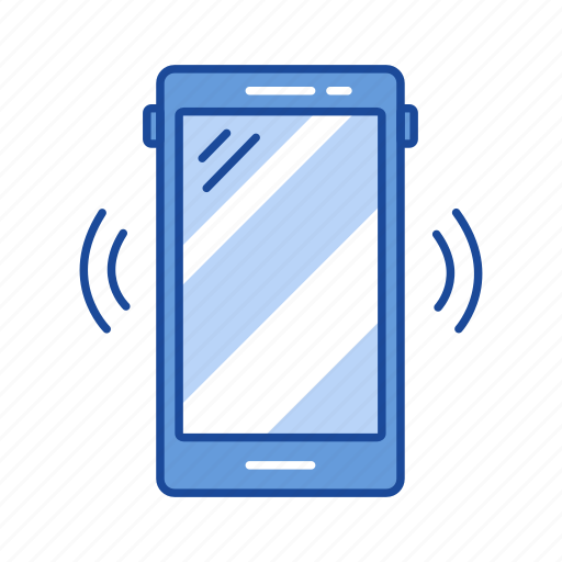 Mobile, phone, phone alarm, phone ringing icon - Download on Iconfinder