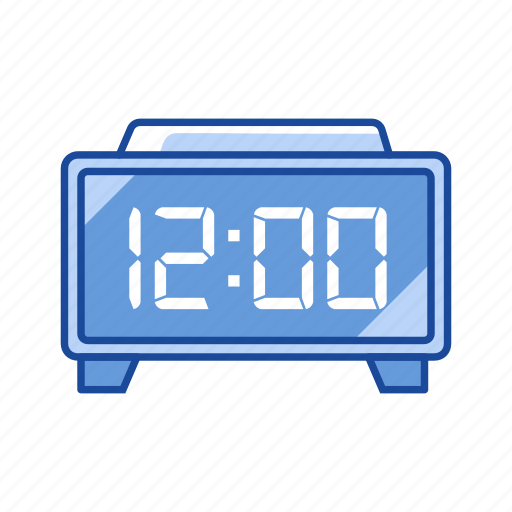 Clock, date, digital alarm clock, watch icon - Download on Iconfinder