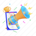 megaphone, illustration, business, horn, announcement, speaker, audio, sound, loudspeaker 