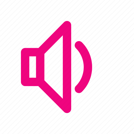Expanded, iconeset, magenta collor, music, volume icon - Download on Iconfinder