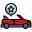 car, membership, transportation, vehicle, star 