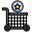 shopping, card, store, star, sales 
