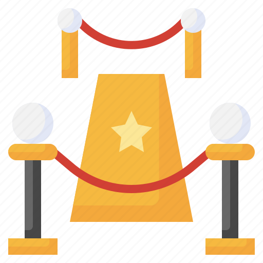 Event, cinema, red, carpet, vip, entertainment, barrier icon - Download on Iconfinder