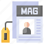 magazine, label, subscription, communications, tag, journal 