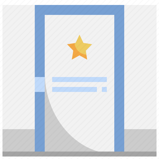 Backstage, door, dressing, room, vip, entertainment icon - Download on Iconfinder