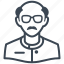 avatar, man, scientist, teacher 