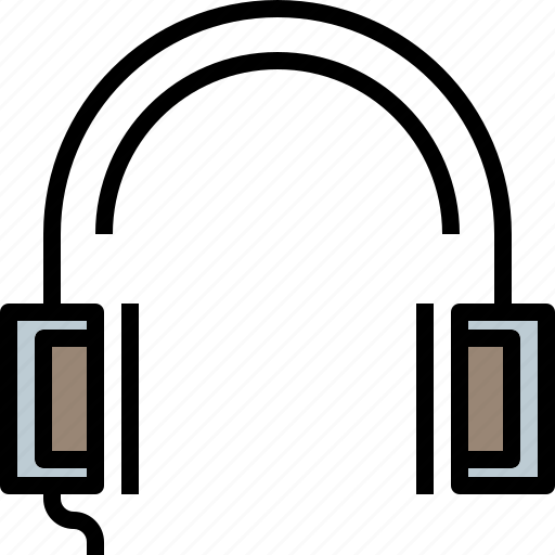 Earpiece, headphone, item, men, music, sound icon - Download on Iconfinder