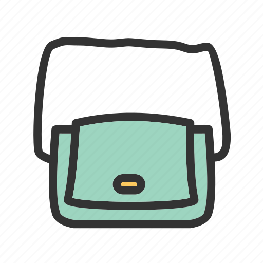 Bag, fashion, hand, handle, leather, shoulder, student icon - Download on Iconfinder